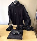 Airsoft/Paintball Protective Gear Black Camo One Size Adult