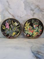 Vintage Schumann Arzberg "Hidden Treasures" Botanical Art Plates | Floral | VGC