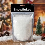 ANGIX White Fake Artificial Snow Snowflakes for Christmas Party Snow Decoration