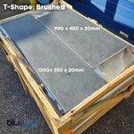 Smooth Slate Fireplace Hearths | Single Size & T Shape | Polished & Chamfered