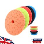 5pcs 6 Inch 150mm Hex-Logic Buffing Polishing Foam Pads Car For RO/DA Polisher