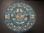Antique 19th Century Qing Dynasty Chinese Embroidered Silk panel