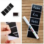 Chalk Labels Stickers (Optional Pen) Black Chalkboard Blackboard Kitchen Jars