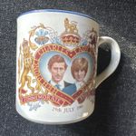 Commemorative China Beaker Celebrating HRH Prince of Wales to Lady Diana Wedding