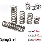 Compression Spring Steel 0.5mm Wire Dia 3mm ~ 10mm OD Pressure Small Springs