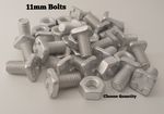 Greenhouse Bolts & Nuts 11mm Aluminium SQUARE Head Bolts Greenhouse Clips