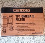 Fernox TF1 Omega II Filter 22mm Slip Socket Inline Brass Filter MPN 62749