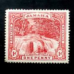 JAMAICA 1900 1d STAMP-LLANDOVERY FALLS-SG JM 31-MH
