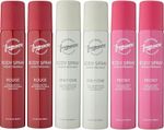 Designer Fragrances 6 Pack Body Spray 100ml Rouge,Only One & Peony-Woman’s Body