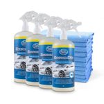 Greased Lightning Waterless Wash & Wax Showroom Shine 1Ltr Quad + plus 10 Cloths