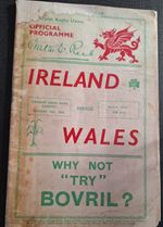 1936 Wales v Ireland  - 14 Mar 1936 at Cardiff Arms Park, Championship Decider