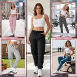 2 Pack Womens Cargo Trousers Ladies Joggers Work Trousers Casual Pants