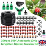 50M Automatic Drip Irrigation System Garden Kit Self Watering Plant Hose Kit