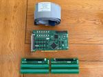 NI PCI-6528 digital I/O interface with ribbon cable and connector blocks