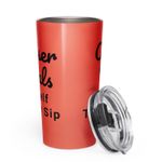 Tapered stainless steel tumbler