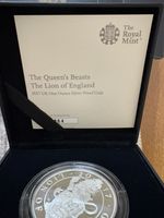 2017 LION OF ENGLAND QUEENS BEASTS SILVER PROOF 1oz COIN ROYAL MINT