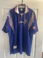 Original Adidas France 1996 1998 Home Football Shirt - Size XXL