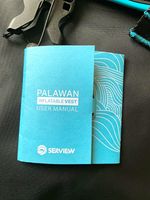 Seaview Palawan Inflatable Snorkelling Vest, Size S, Black/Blue