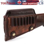 TOURBON Hunting Gun Buttstock Cover Rifle Cheek Rest Riser w/ Cartridge Holders