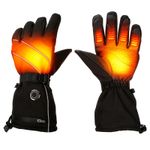 2X 5000mAh Battery Rechargeable Electric Heated Gloves Thermal Motorcycle Gloves