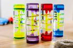 Spiral Liquid Timer Visual Autism ADHD Fidget Toy Sensory Calming Motion Drop UK