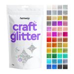 Fine Glitter Craft Cosmetic Candle Wax Melts Glass Nail Hemway 1/64" 0.015"