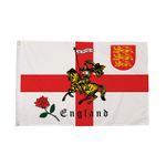 Flagtex St George Charger Flag England Charger Flag St George Cross with Eyelets