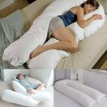 U SHAPE FULL BODY BACK SUPPORT EXTRA FILL 9FT NURSING PREGNANCY MATERNITY PILLOW