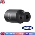36mm Deep Impact Socket 1/2 Inch Drive 6 Point Hub Nuts Flywheel Tool Car UK