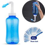 300ml Neti Pot Sinus Rinse Bottle | Nasal Irrigation Kit Nose Wash Cleaner UK