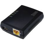 Digitus 1-Port USB 2.0 Multifunction Network Server Black