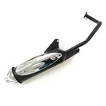 Silencer Exhaust Black Chrome for Chinese Scooters 50cc 4T 4-Stroke GY6 139QMB