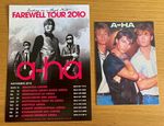 A-ha Farewell Tour 2010 Promotional A5 Flyer & 1986 Official Postcard