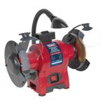 Sealey Bench Grinder 150mm & Wire Wheel Combination With Work Light 250W/230V