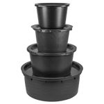 POND SUMP WITH LID ROUND BUCKET FOR GARDEN PEBBLE WATER FEATURE RESERVOIR TUB