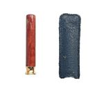 Vintage Ogden '100 Years' Smoking Pipe Tamper in Leather Case