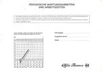 Alfa Romeo Template "Periodic Maintenance and Working Hours" 1984 Edition