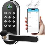 Keyless Entry Fingerprint Smart Lock with Handle & Keypad: Sifely Biometric Digi