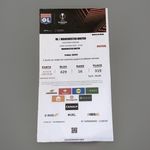 2025 Olympique Lyonnais v Manchester United 2025 Match Ticket Stub Used Europa