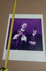 David Sylvian & Robert Frip Photo poster sized! - Signed by Sylvian.test photo