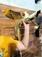 Carnyx Brass of Tingtinac Celtic War Fully Playable Trumpet Horn Halloween