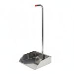 Stainless Steel Dustpan Rust Resistant Detachable Handle Dustpan Easy to Storage