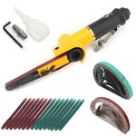 Air Belt Sander 10mm 330mm Sanding Buffing Metal Assorted Vehicle Pneumatic tool
