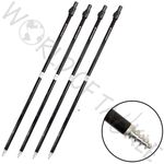 4 Storm Poles for Bivvy Brolly Umbrella Telescopic 35-54" Spiral Pole