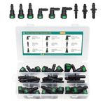 30pcs Fuel Line Quick Release Connector Kit 8mm SAE 7.89 9.49 9.89mm Nylon Hose