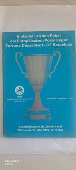 Cup Winners' Cup Final Programme: Fortuna Düsseldorf v CF Barcelona, 16 May 1979