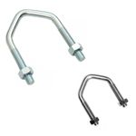 V Bolts 2.5″ inch Large & 1.75'' inch Small U Bolts for Satellite TV Aerial Dish