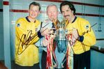ALEX MANNINGER & DAVID SEAMAN - ARSENAL SIGNED AUTOGRAPHED PHOTO PRINT