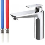 Reich Vector S Mixer Kitchen Tap Chrome 159mm Spout 25cm Push Fit Tails