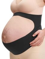 momcozy Pregnancy Belly Band Ergonomic Support Invisible Maternity Belt Black M